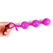 Silicone 3 Beads Kegel Ball Vagina Exercise Shrink Yin Vaginal Trainer Love Ben Wa Pussy Muscle Training Sex Products For woman
