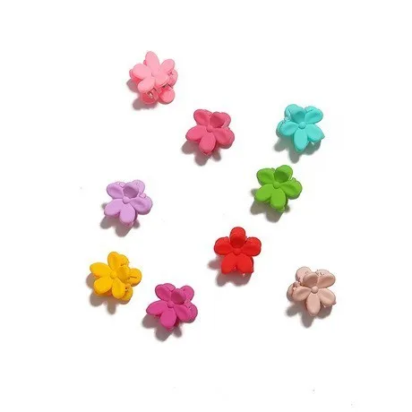 

12 pcs New Fashion Baby Girls Small Hair Claw Cute Candy Color flower Hair Jaw Clip Children Hairpin Hair Accessories Wholesale