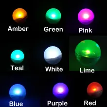 12pcs Mini LED Lights Fairy Home Decor Party Pool Paper Lantern Waterproof Floating for  Xmas Garden Outdoor