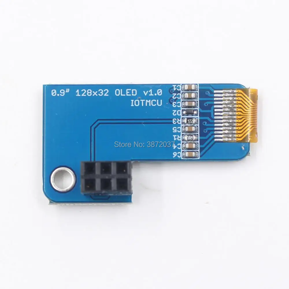 10 шт./лот PiOLED I2C 0 91 дюйма OLED 128x32 SSD1306 синий для RPI Raspberry Pi 1 B + 2 3 и Zero DIYmall|Модули умного