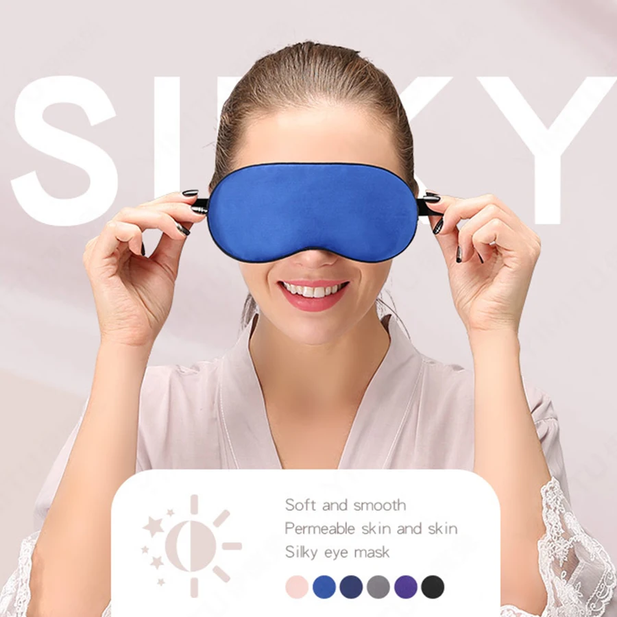 Buy Silk sleep mask Blindfold soft and comfortable Sleep Eye Mask Rest Aid Soft