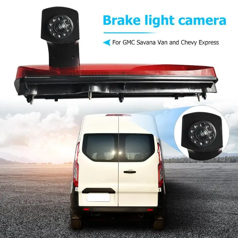 

VODOOL Car DVR Dash Vehicle Camera ElectronicS 3rd Brake Stop Light Reverse Rear View Camera for Transit Connect 2014-2017