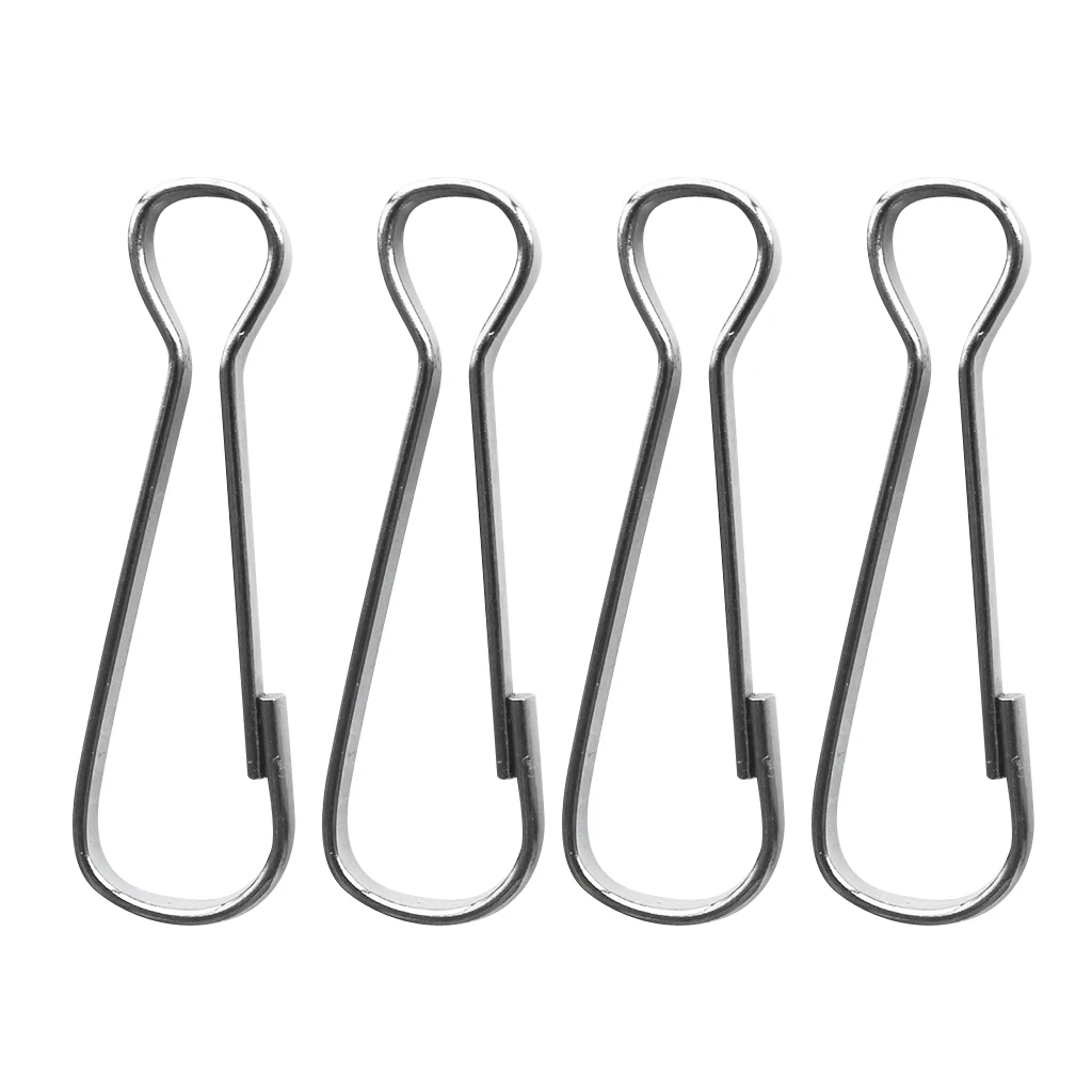 

4 Pieces 4cm Stainless Steel Snaps Hooks - Anti-UV and Water Resistant