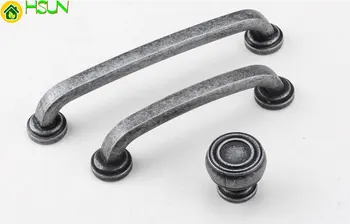

2 pcs Vintage Antique Silver Black Drawer Knobs Drawer Pull Handle Cabinet Handle Kitchen Door Knobs Pulls Decorative Hardware