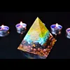 AURA REIKI Orgonite Rune High Frequency Energy Pyramid Aogen Chakra Crystal Decorations Bringing Fortune To Bring Good Luck Gift