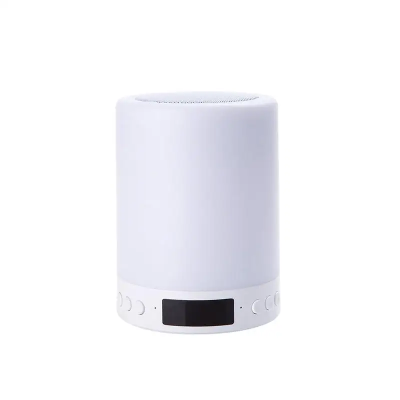

Wireless Bluetooth Audio Multi-function Alarm Clock LED Colorful Lights Intelligent Noise Reduction Fashion Night Light Speaker