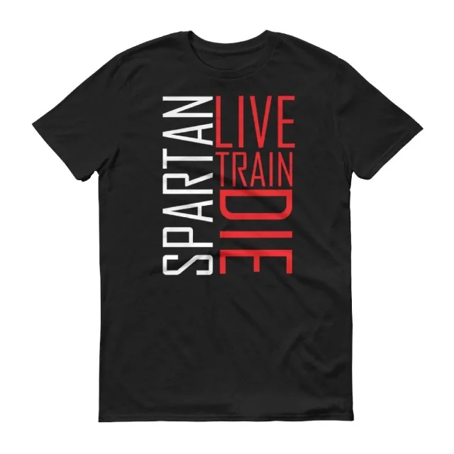 

WW-59478 Gymer Funny Spartan New Arrival Men's Train HARDER, Workout Men's T-shirt