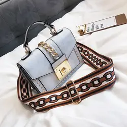 Цепь украшения Crossbody сумки для Для женщин кожа Сумки женский сумка на плечо небольшой Для женщин Курьерские сумки женские сумки тотализатор