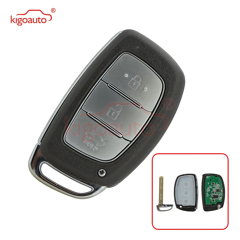 Kigoauto 3 Button 434Mhz ID46 Chip Smart Remote Key For Hyundai Verna Key kigoauto fcc id hyq2ab smart key 4 button 434mhz id46 chip for cadillac cts 2014 2015