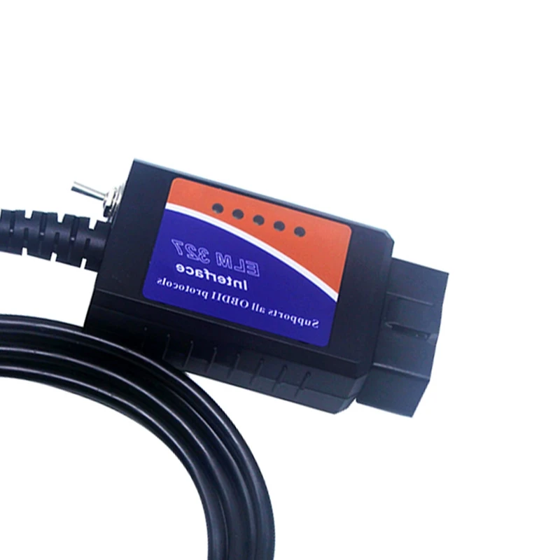 ELM327 USB Диагностический кабель с переключателем для чтения кодов foccus Forscan FF2 Elmconfig| |