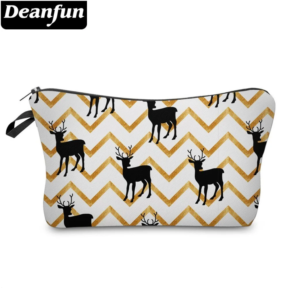 

Deanfun 3D Printing Zig Zag Wapiti Waterproof Cosmetic Bag Roomy Cute Elk Makeup Bags Organizer Dropshipping 51349 #
