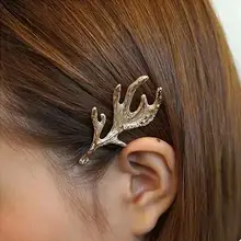 Шт. 1 шт. Золотой зажим для волос модные рога форма для женщин миловидный зажим для волос одежда укладки волос HairwearTool