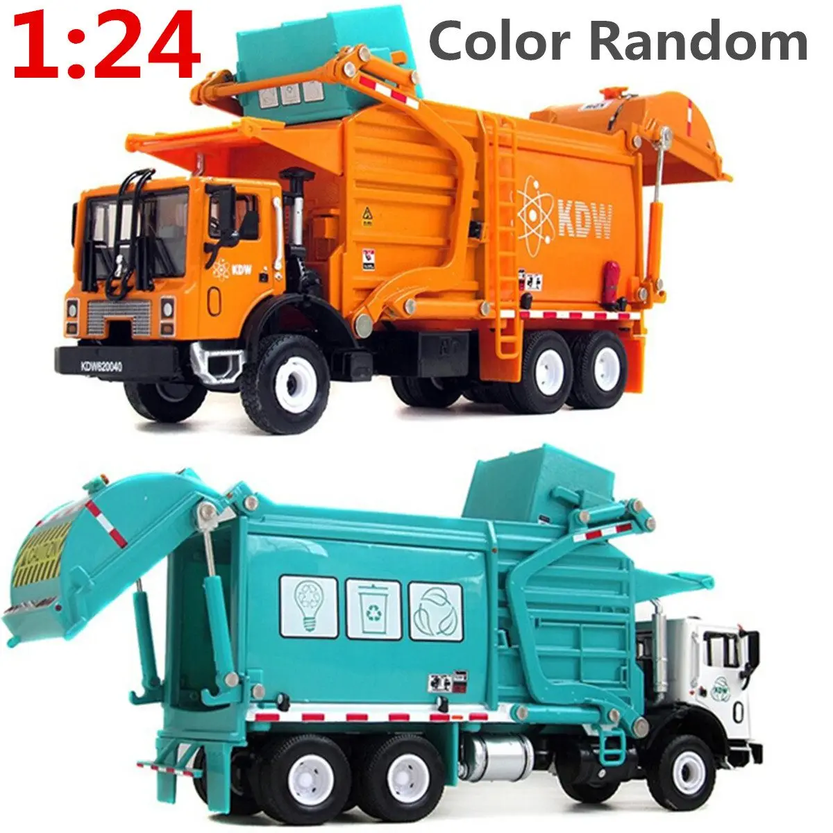 

1:24 Garbage Truck Alloy Handling Truck Garbage Cleaning Vehicle Model Toys Kids Gifts Garbage Truck Sanitation Trucks Clean Car