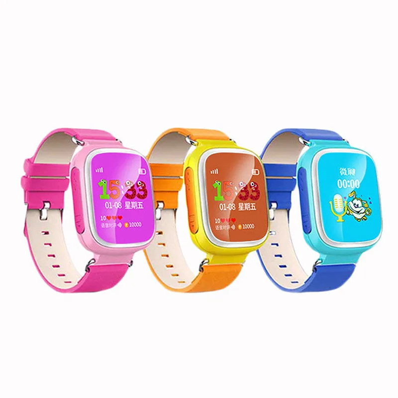 Ottwn Q80 Child Smart Bracelet Anti-lost Smartwatch GPS Tracker SOS Call GSM SIM Xmas For Kids Student Bracelet for Android iOS