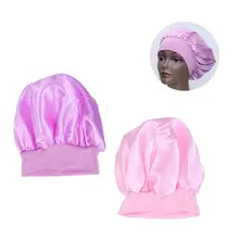 2 шт Ночная шапочка с широким боковым эластичным Чепчик для сна шапка для выпадения волос шапочка для химиотерапии для женщин девочек(фиолетовый+ розовый