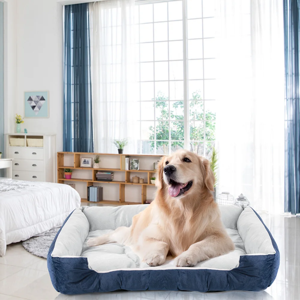 Dog Bed Memory Foam Luxury Large Thick Pet Mat Removable Washable Cover