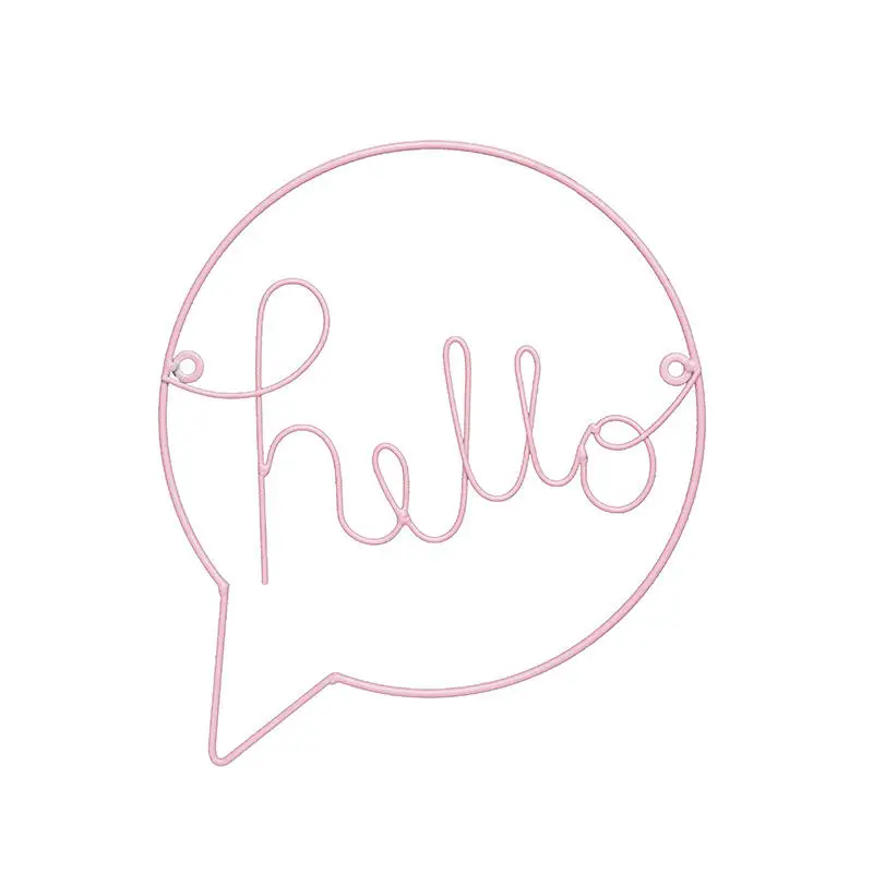 

Nordic Iron Hello Letters Decoration Board For Kids Room Hanging Decorations Hallway Welcome Sign Wall Art Hanging Ornament 22cm