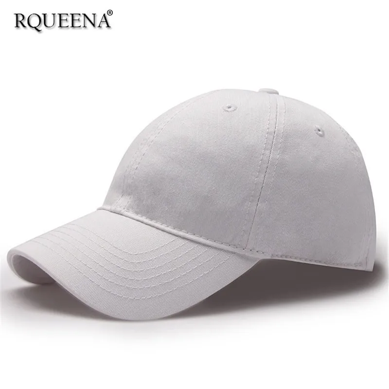 

Rqueena Casual Style Women's Hats White/Black Baseball Cap Woman Spring Summer Cotton Baseball Caps Female Hats For Women BC005