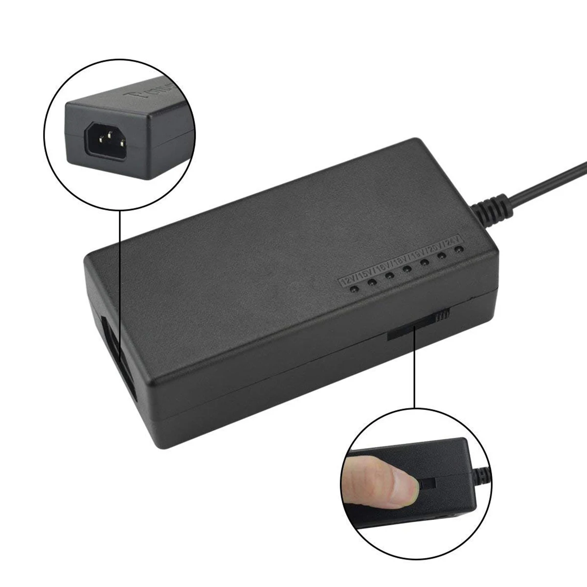 REXLIS 96W Регулируемый 12 24V DC адаптер питания зарядное устройство для нескольких