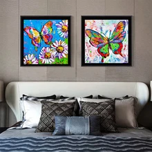 

AAVV Posters and Prints Print on Canvas Wall Art Animals Picture for Living Room Home Decor Color Butterfly No Frame