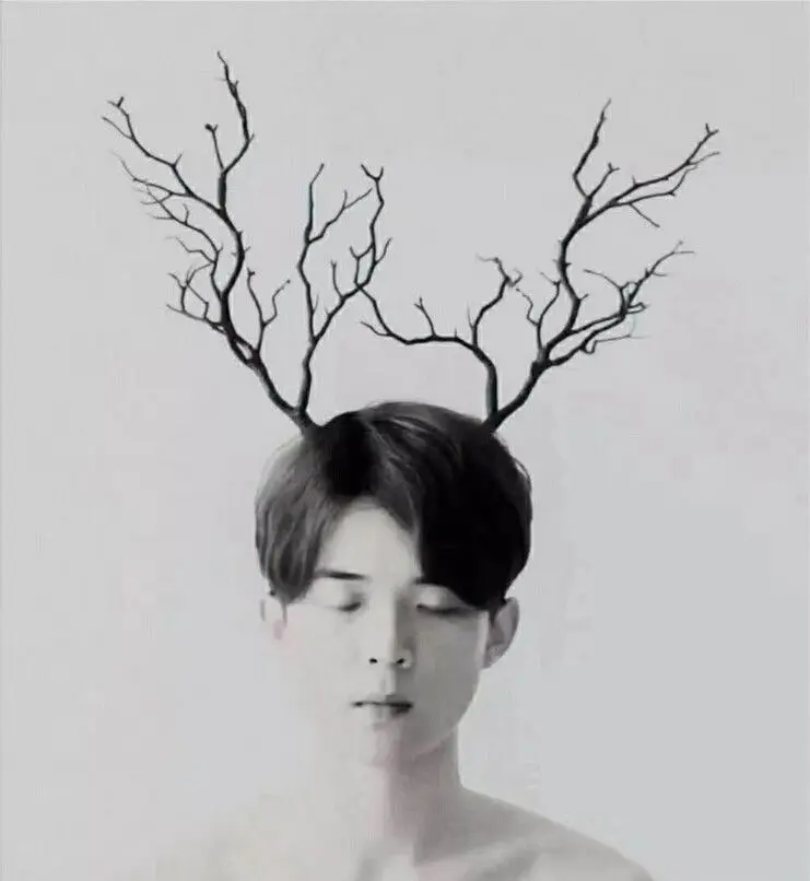 Gothic Antler Butterfly Headdress Deer Horn Tree Branches Headband Jewelry Vintage Wedding Cosplay Halloween Xmas Accessories hair accessories hair headband