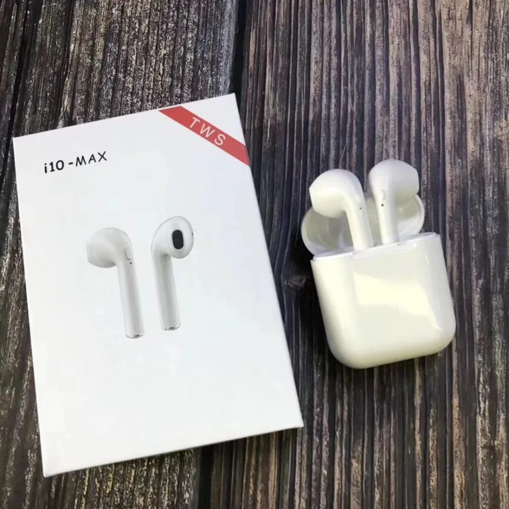 

Wireless Bluetooth i10 max tws pods i10 tws Air Ear Earphones Earbuds Headset with Charging Box for Apple iPhone android