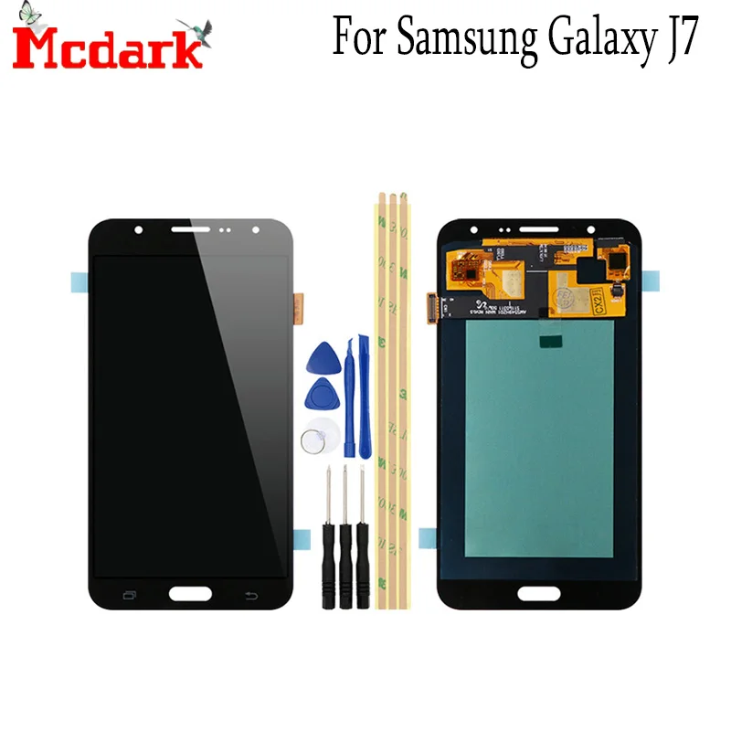 

OLED Screen For Samsung Galaxy J7 2015 J700 J700F J700H J700M 5.5 '' Replacement Accessories LCD Display+Touch Screen with Tools