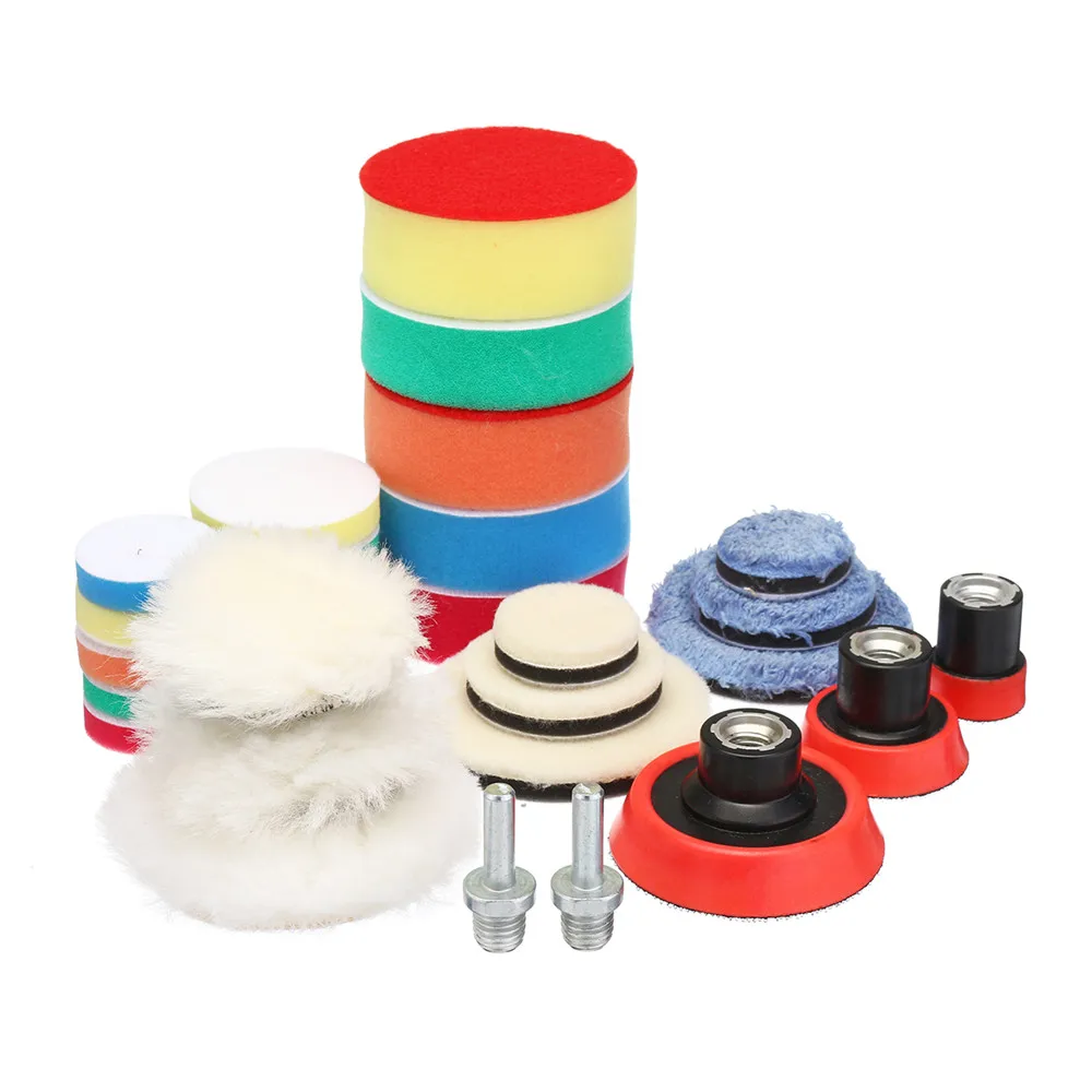 8PC 6/" hook and loop polishing buffing pad kit for Drill Grinder Rotary Tools