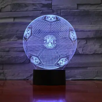 

AW-847 Football Soccer Team Logo 3D LED Lamp 7 Colors Changing Remote Touch Control USB Gift Epacket Fast Dropshipping Service