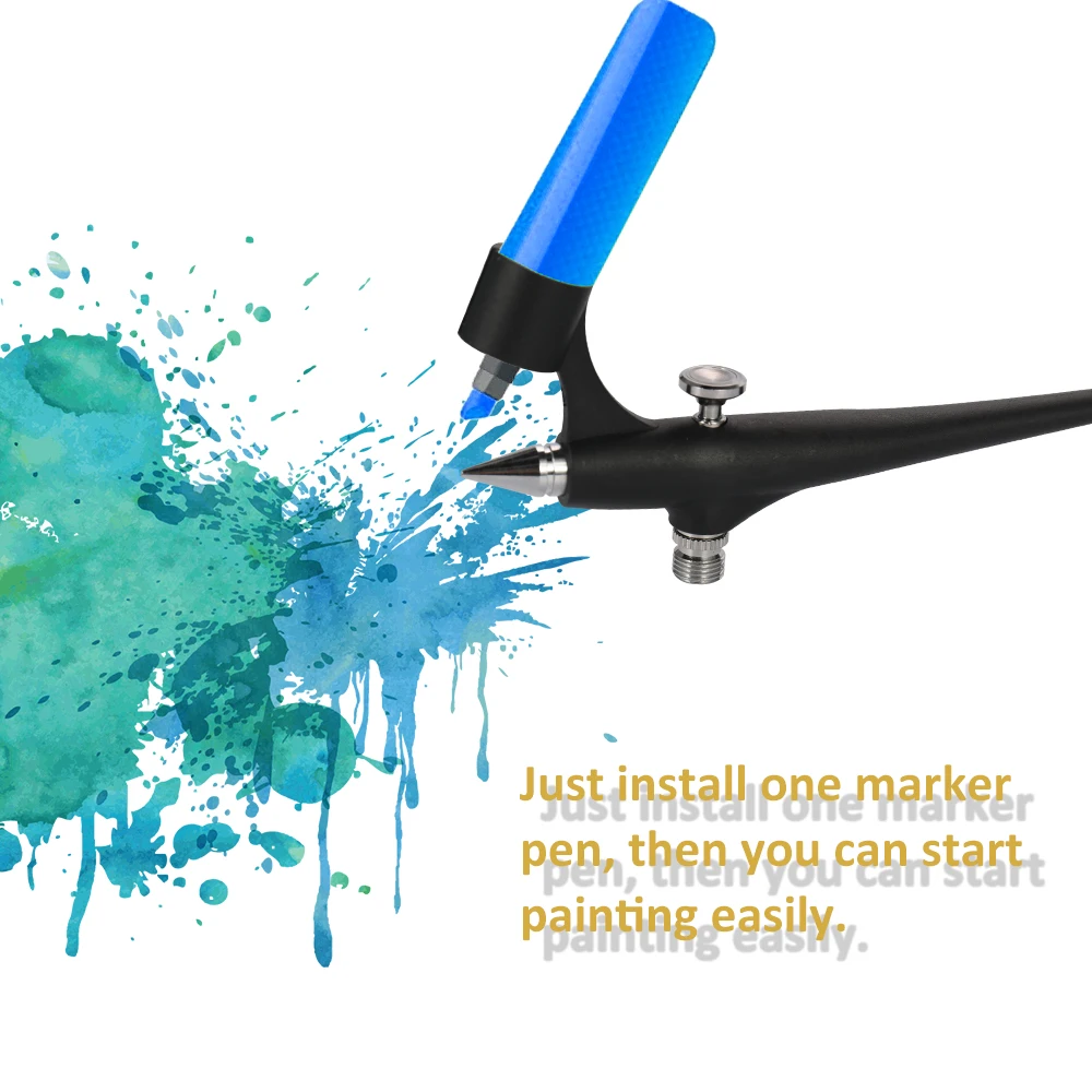 Mini Size Lightweight Portable Pneumatic Marker Pen Spray gun Machine