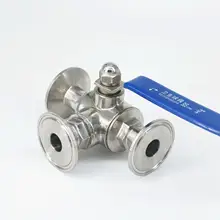 3/" 19 мм 304 нержавеющая сталь санитарно 3 способ L порт шаровой клапан 1,5" Tri Зажим наконечник тип для домашнего пивоварения дневник продукт