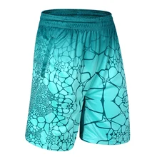 Новинка года для мужчин повседневные шорты полиэфирная Цифровая печать Человек бермуды с карман на молнии по колено мотобрюки мужской