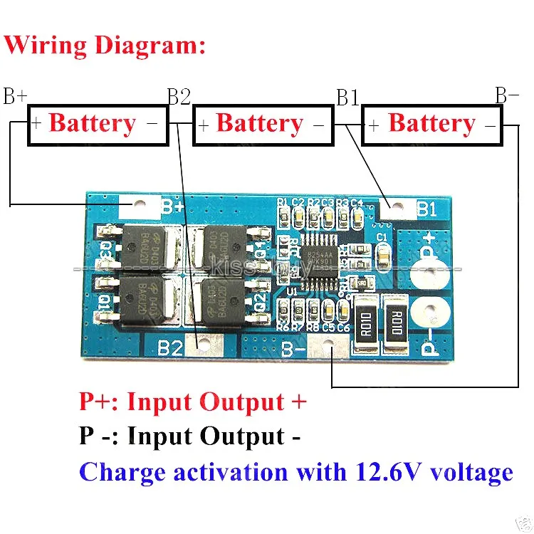 CE Battery Lithium Charger Li Ion Protection Board 18650 Balance Cell 3s 36v 48v