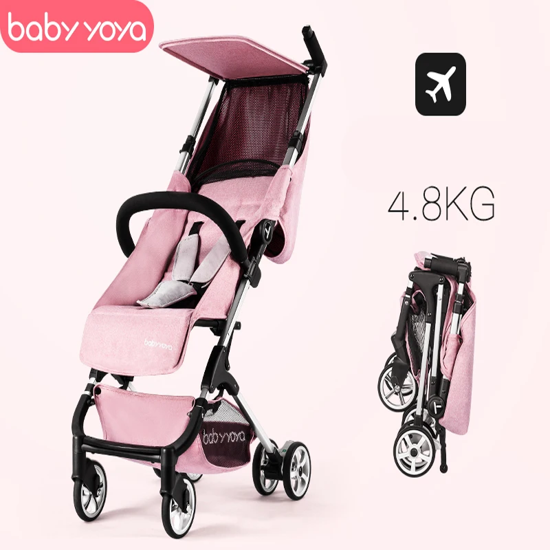 

4.8KG ultra-light stroller 175-degree trolley can be on the plane mini-pocket umbrella carts folding portable stroller