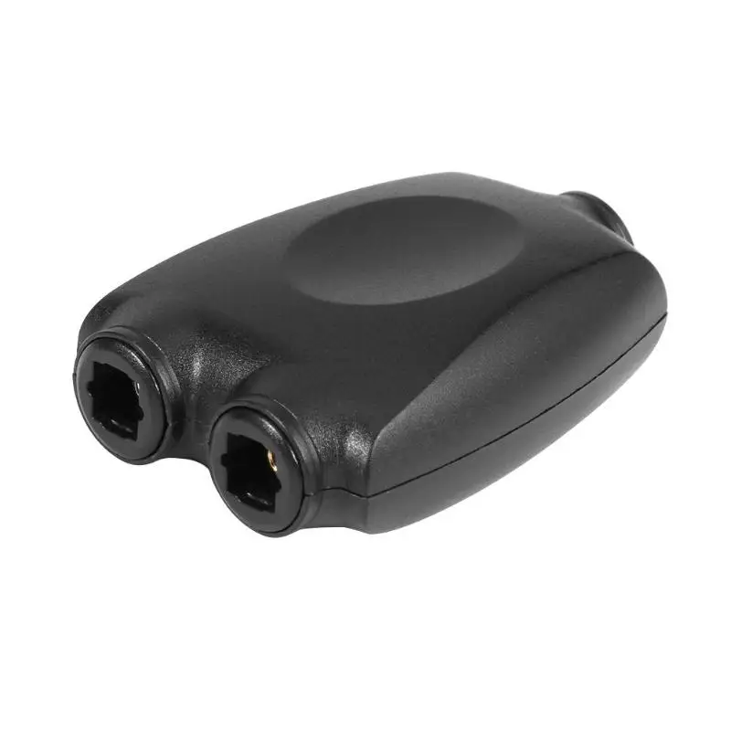 

1 In 2 Out Dual Port Toslink Digital Audio Band Optical Fiber Adapter Splitter Connector Audio Cable