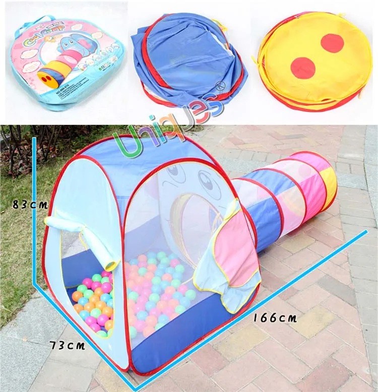 Палатка "Слон" с игровой дом с туннелем палатка с рисунком из мультика пляжный тент для лужайки мяч бассейн с игровой корзиной дом палатка для детей Спорт на открытом воздухе игрушки для младенцев