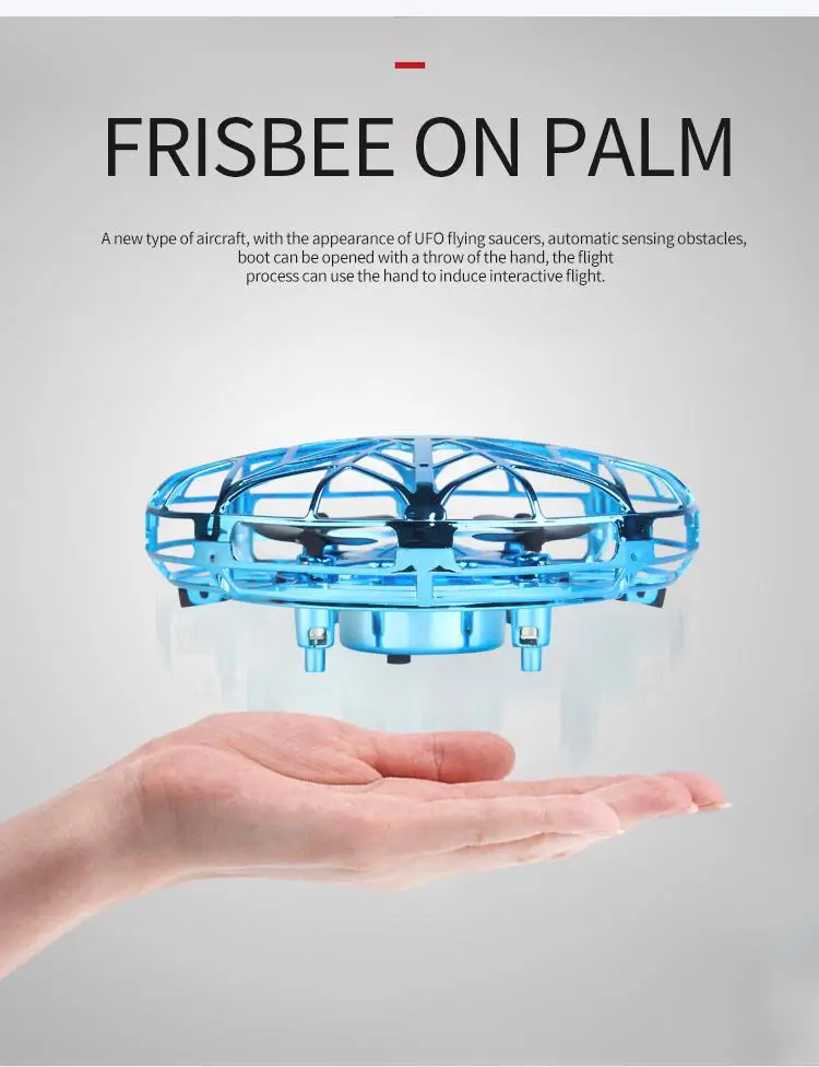 LeadingStar Мини Ручной Индукционный Дрон UFO Quadrotor|Радиоуправляемые вертолеты| |