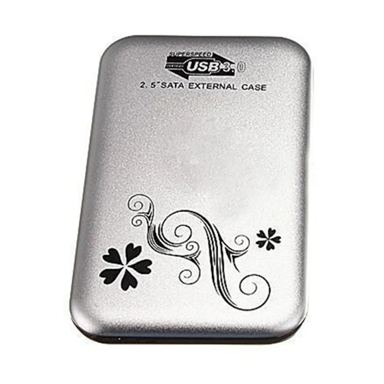 

2.5" Flower External Hard Drive Disk USB SATA HDD Case Box Enclosure