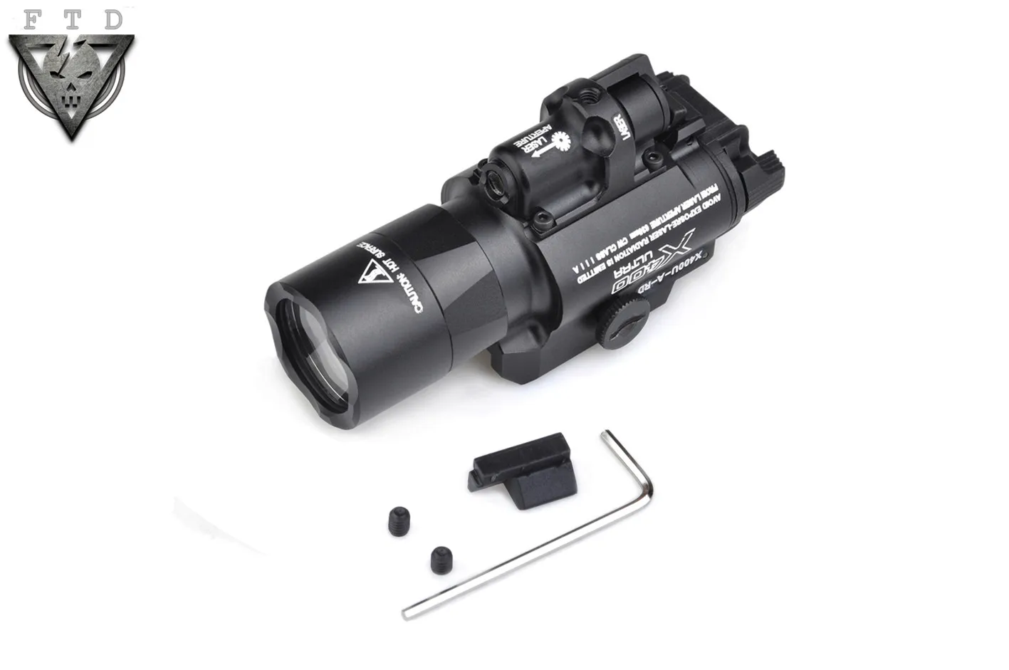 

FTD Airsoft SF X400 CREE Ultra Weapon LED Pistol M4 Rifle Flashlight Red Dot Combo Sight 20mm Rail Mount