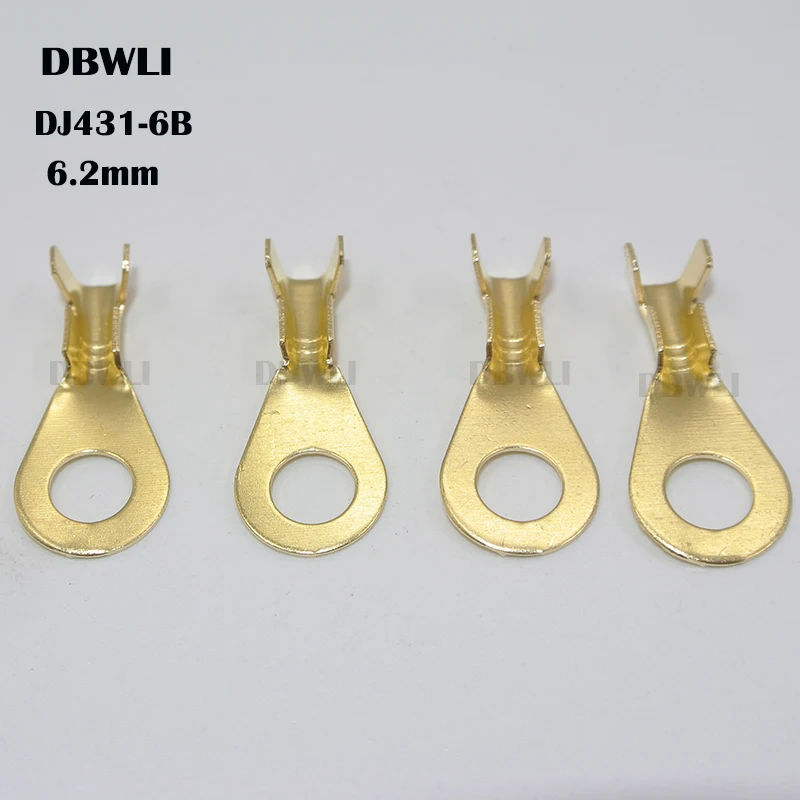 Milímetros de Diâmetro de Cobre Conector para 0.75-1.5mm2 6.2 Circular Terminal Splice Fio nu 2000 Pcs Dj431 m6 Dj431-6b