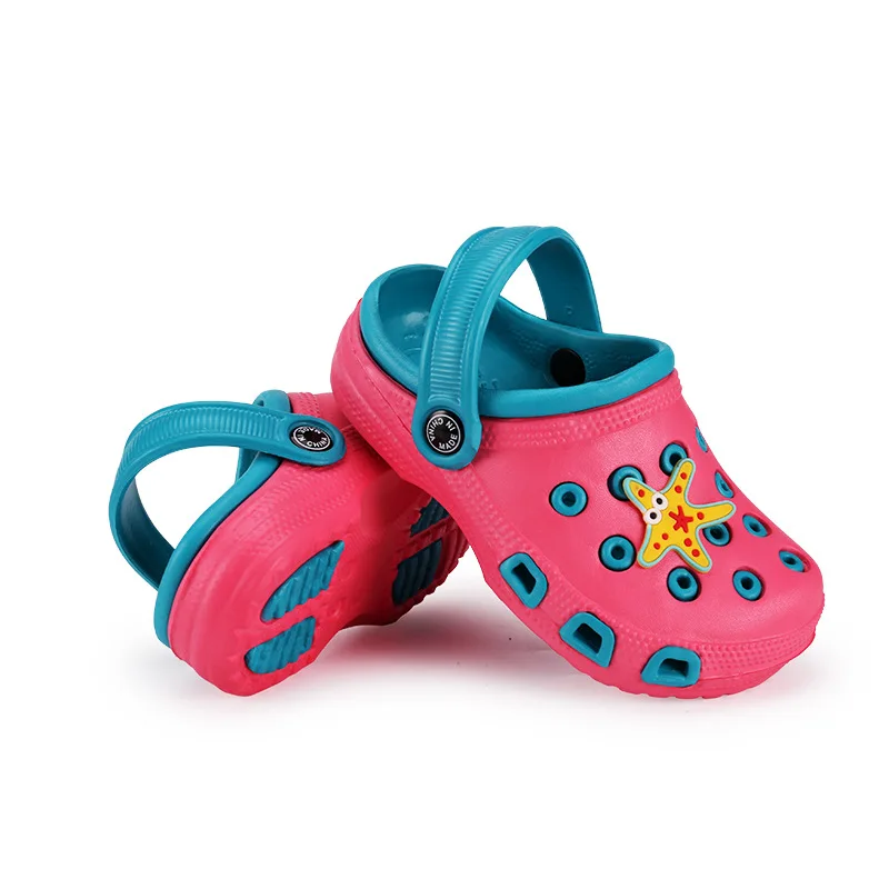 

2019 Fashion Boy Girl Beach Slippers Children Sandals Croo Summer Cartoon Kids Shoes EVA Resistance Breathable Antislip Baby