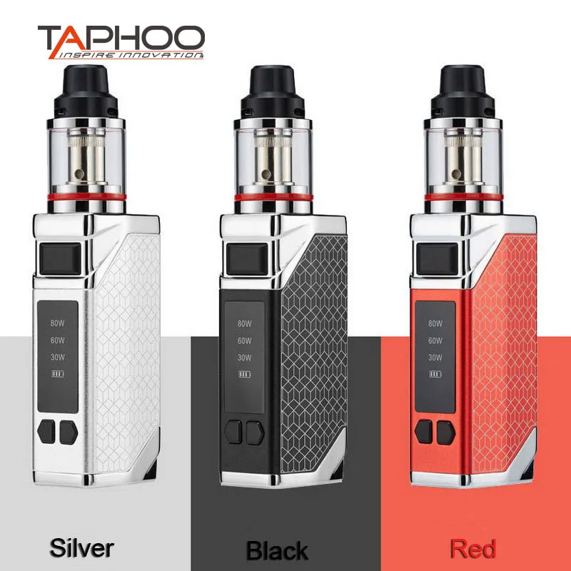 

Leiqidudu Square 80w mod Digital screen e-cigarette mod vaporizer kit 2300mah box mod 2.0ml tank Vaporizer Hookah vaper pen kit
