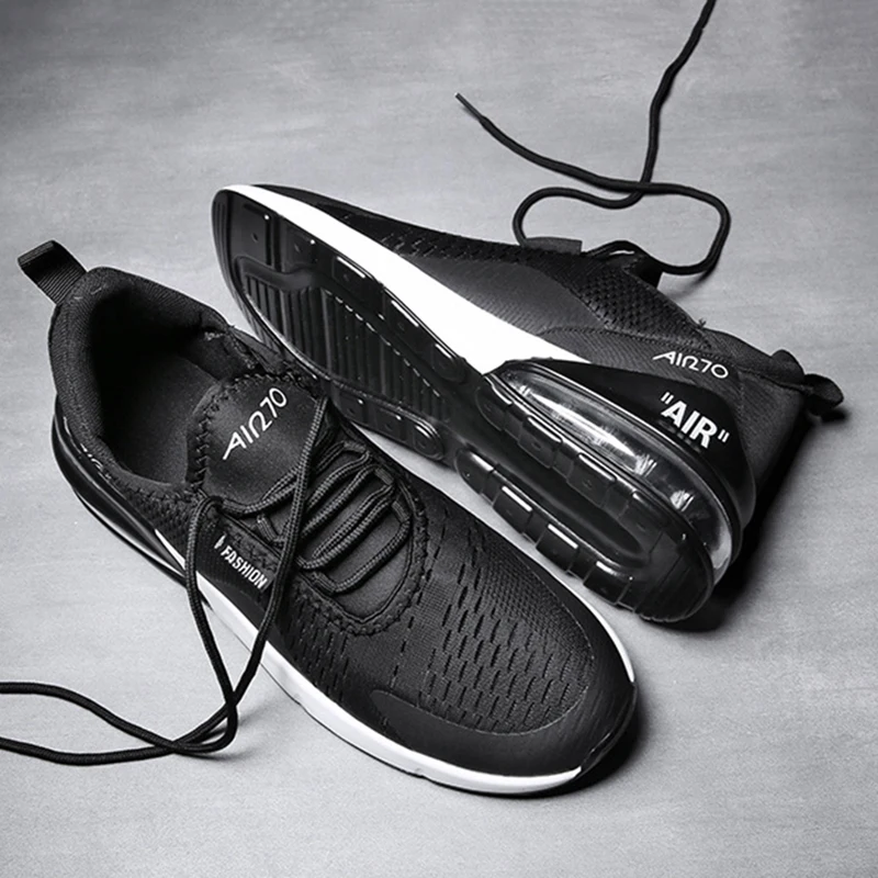 Cena Poduszka powietrzna męskie buty na co dzień mężczyźni Trend oddychające sneakersy luksusowe światło powietrze 270 zasznurować moda Unisex buty dla miłośników