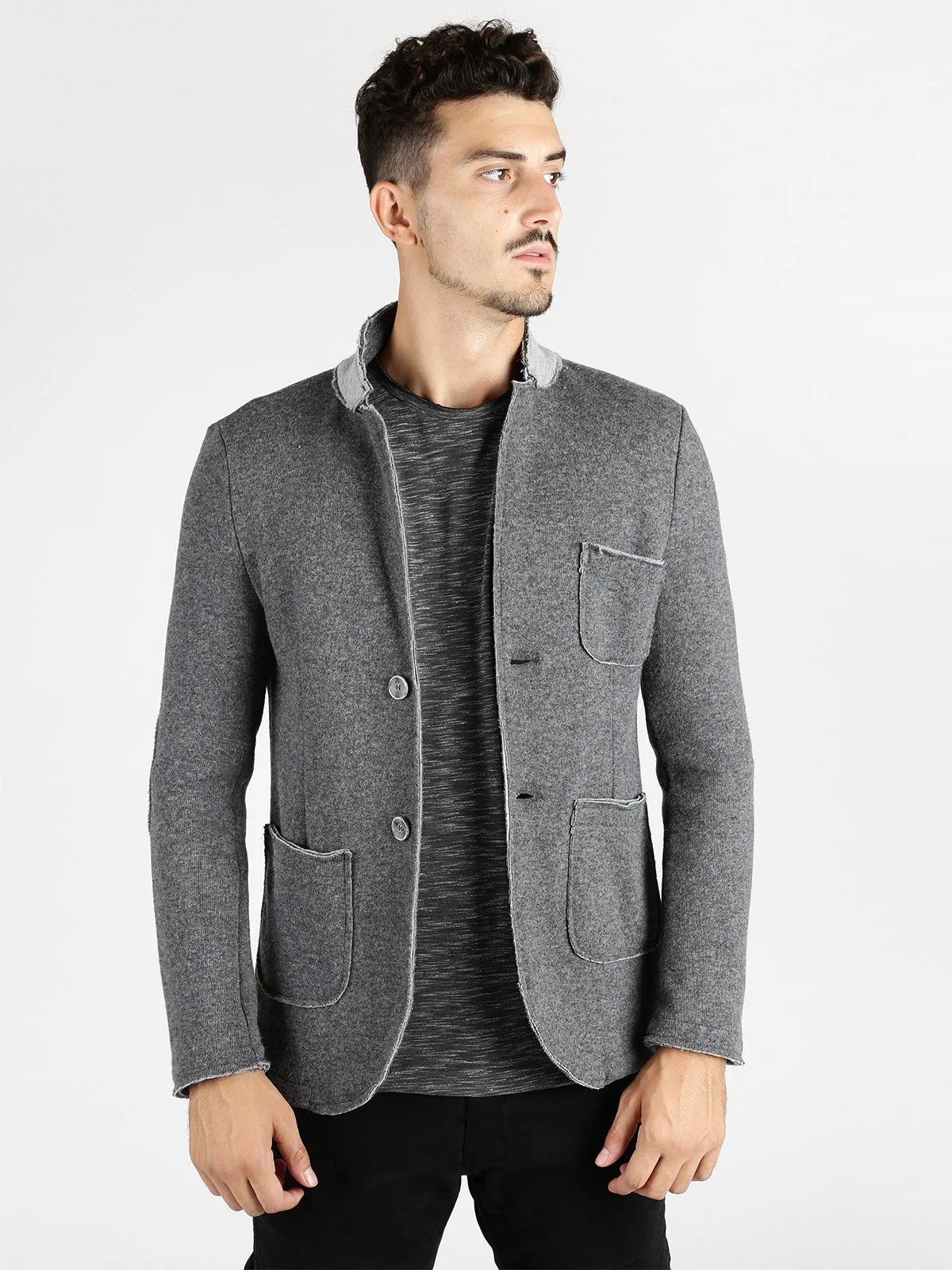 Blazer wool blend grayin Blazers from Men's Clothing on