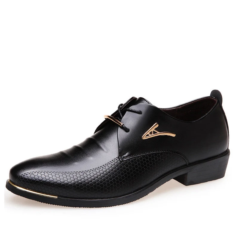 Мужские модельные туфли; мужская деловая повседневная обувь с острым носком на шнуровке; цвет коричневый, черный; кожаные оксфорды на плоской подошве; большие размеры 37-48