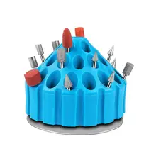 Ящик для хранения инструмента Электрический шлифовальная дрель бит коробка для хранения мульти-отверстия чехол стенд жесткий пластиковый органайзер 360 градусов Roatary Box