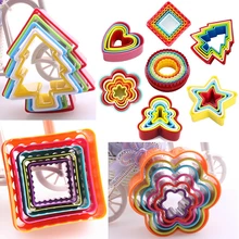 Набор форм для торта квадрат(случайных цветов) 1 комплект помадка пирожные резак формы печенье Украшение для торта выпечки инструмент Кук инструменты