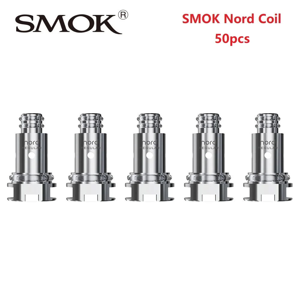

50pcs SMOK Nord Coil with Regular 1.4ohm Coil and 0.6ohm Mesh Coil & 0.8ohm MTL COil for SMOK Nord Vape KIt Electronic Cigarette