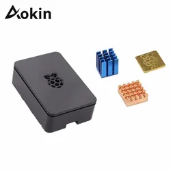 Boîtier pour Raspberry Pi3 modèle B + Abs, boîtier avec dissipateur thermique en aluminium, pour Raspberry Pi 3 modèle B + Plus,pi 3 / 2 