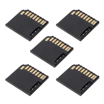 

5pcs Micro SD TF to SD Card Kit Mini Adaptor Low Profile for Extra Storage Macbook Air / Pro / Retina Black White